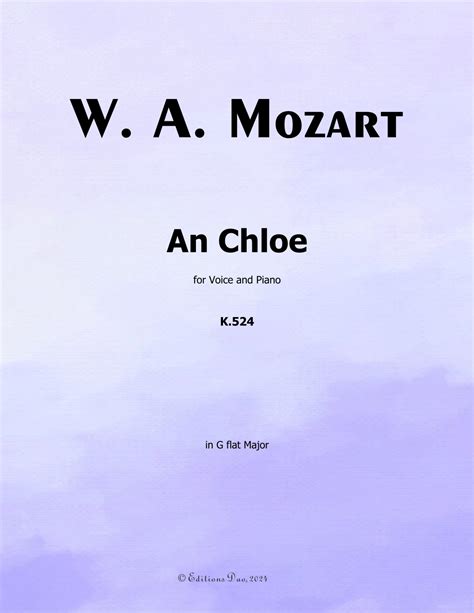 Mozart An Chloe, K. 524 